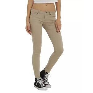 Hot Topic Blackheart Khaki Skinny Jeans 9 Juniors Beige